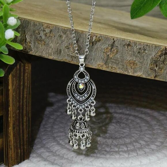 3pcs/set Rhinestone Decor
Jhumka Jewelry Set - Picture 6 of 16